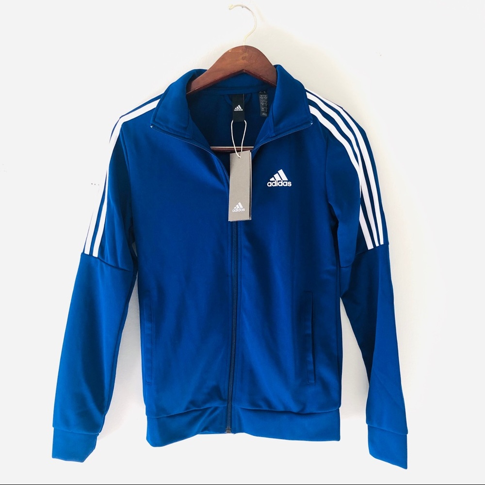 NWT Adidas Royal Blue Running Jacket - Size XS